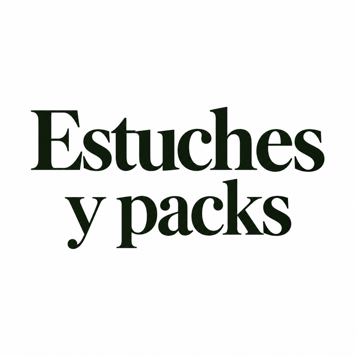 Estuches y Packs