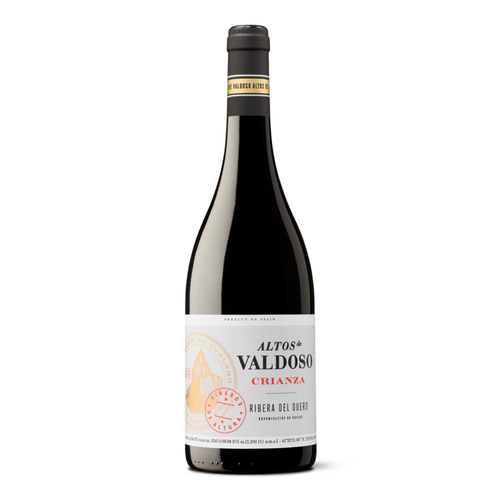 Botella de Altos de Valdoso Crianza, vino tinto D.O. Ribera del Duero