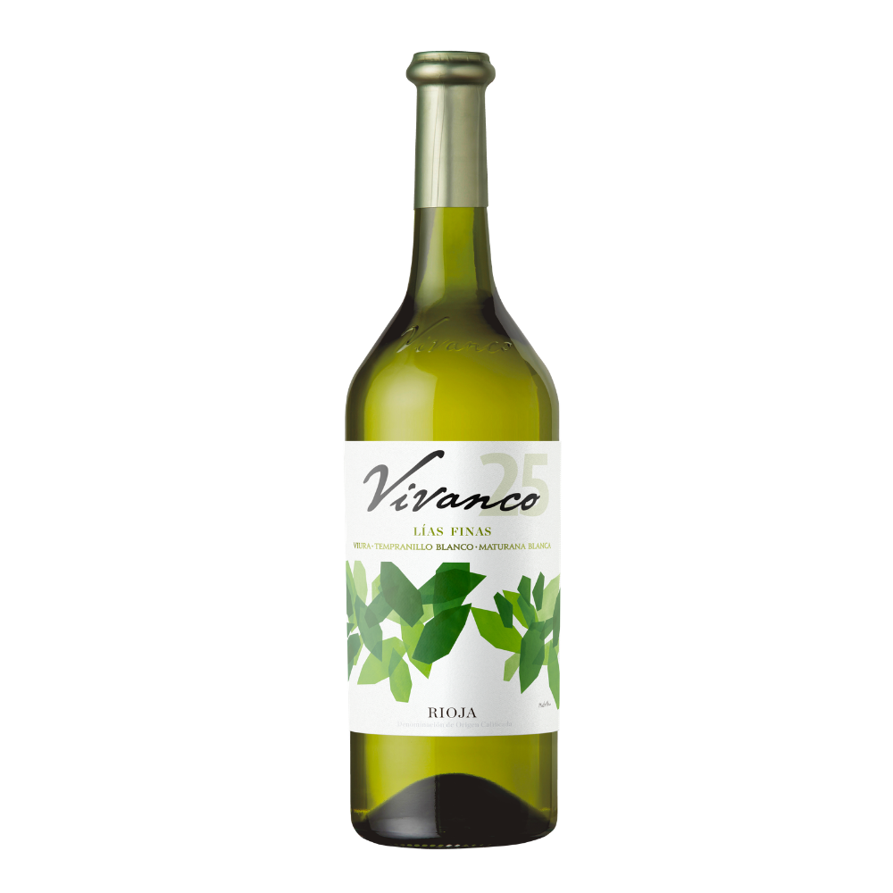 Botella de Vivanco Blanco Lías Finas, vino blanco D.O.Ca. Rioja