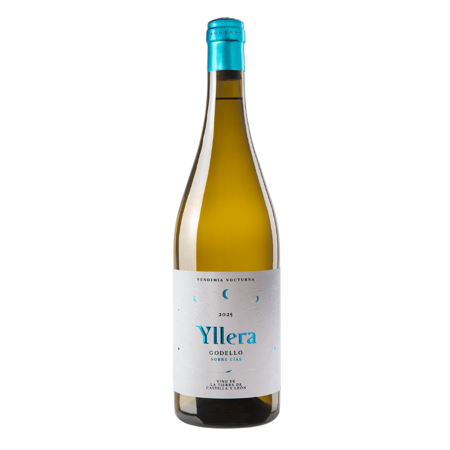 Botella de Yllera Godello Vendimia Nocturna, vino blanco
