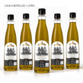 Caja de 6 botellas de 1 litro de aceite de oliva virgen extra Los Raigones