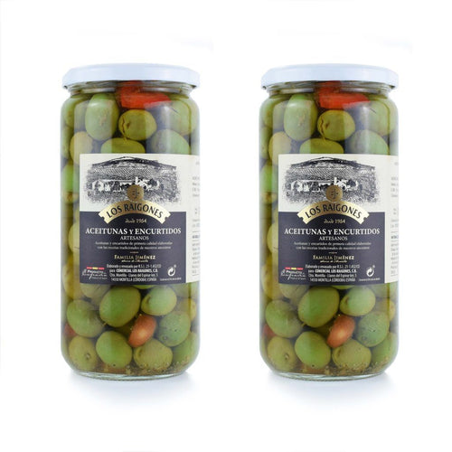 Pack de 2 tarros de aceitunas Chupadedos