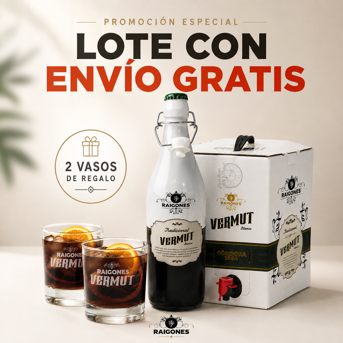 Pack Vermut Raigones, vermut de Montilla