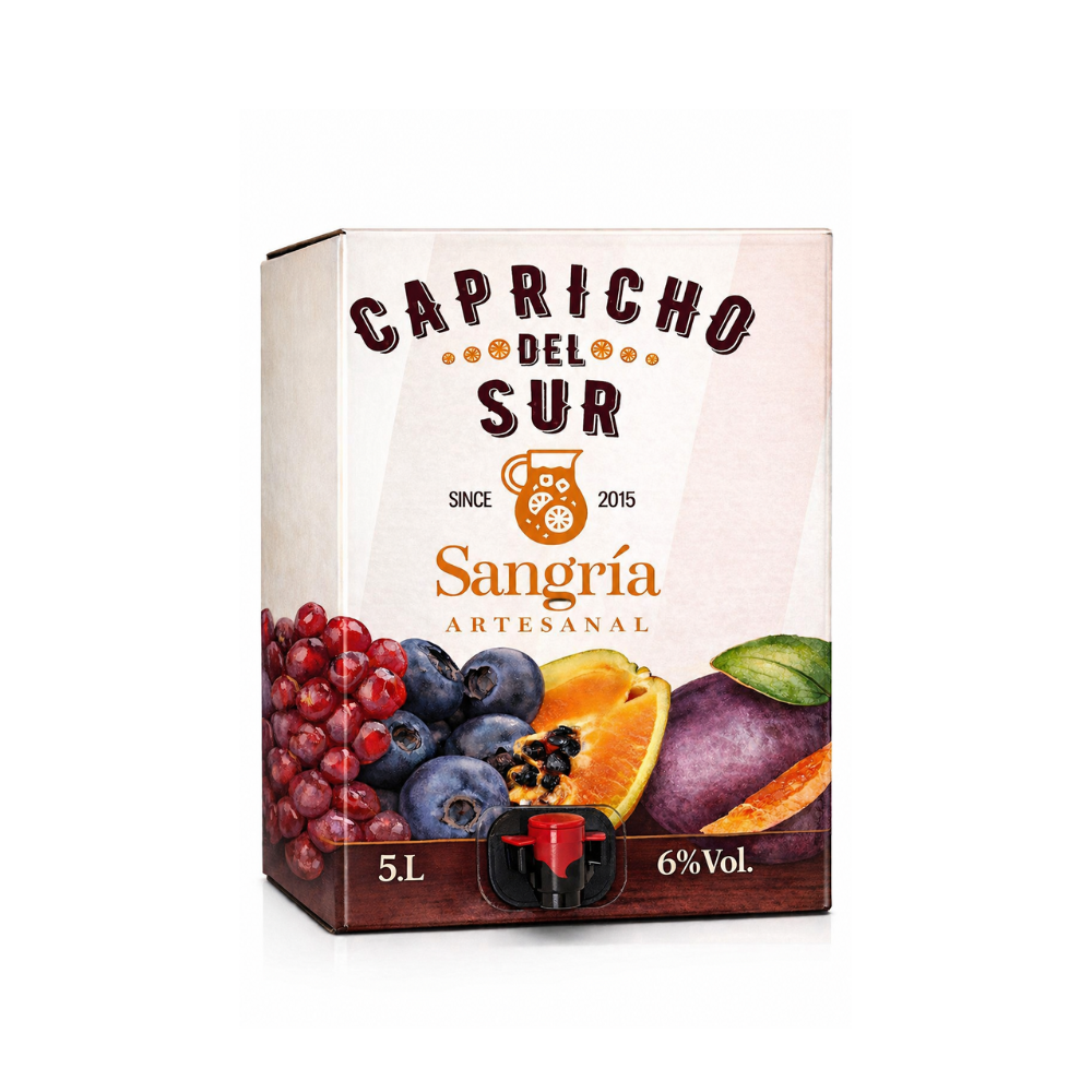 Sangría Capricho del Sur en Bag in Box de 5 litros