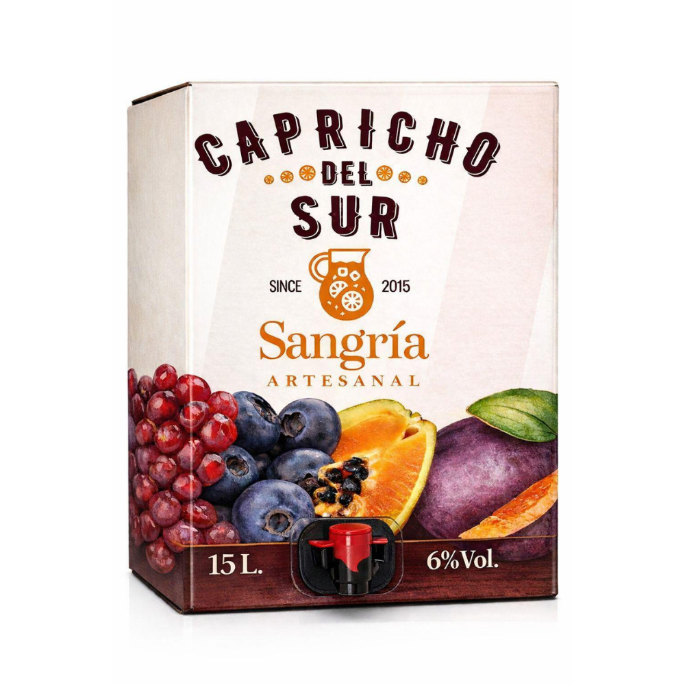 Sangría Capricho del Sur en Bag in Box de 15 litros