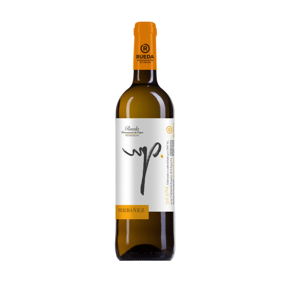 Botella de Peribáñez Verdejo, vino blanco D.O. Rueda