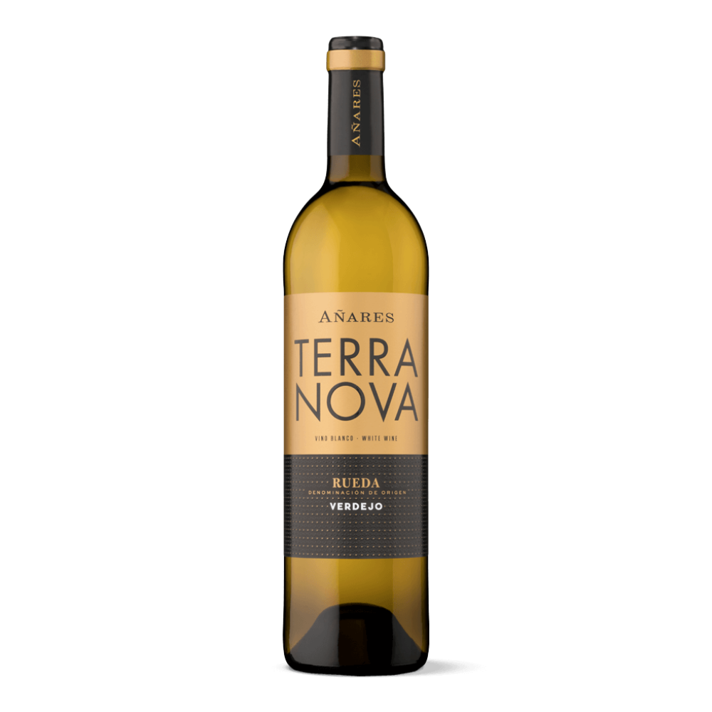 Botella de Añares Terranova Verdejo, vino blanco D.O. Rueda