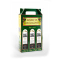 Estuche de 3 botellas de vidrio de 250 ml de aceite de oliva virgen extra Los Raigones