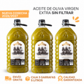 RESERVA Aceite de Oliva Virgen Extra Los Raigones NUEVA COSECHA SIN FILTRAR 2026/27  – Caja 3 garrafas 5 L