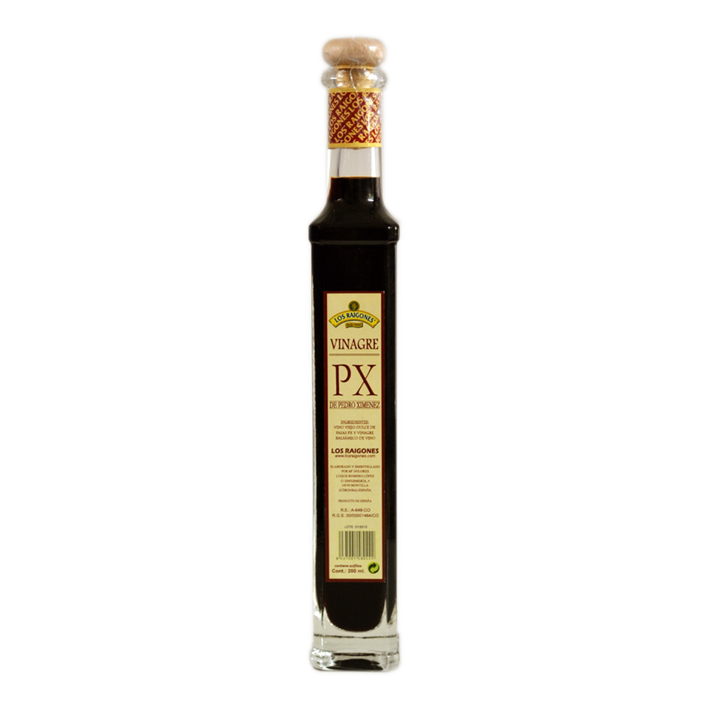 Botella de vinagre de Pedro Ximénez Los Raigones