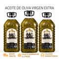 Caja de 3 garrafas de 5 litros de aceite de oliva virgen extra Los Raigones, Montilla (Córdoba)