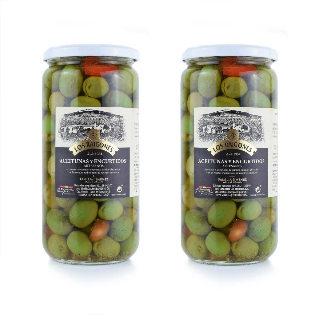 Pack de 2 tarros de aceitunas Chupadedos