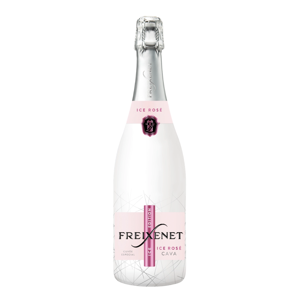 Botella de Freixenet Ice Rosé, cava rosado para tomar con hielo