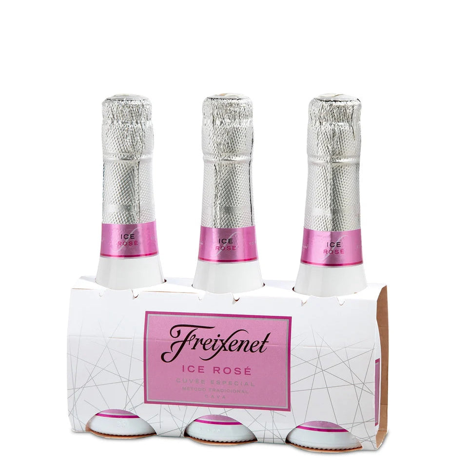 Pack de 3 botellas mini de Freixenet Ice Rosé, cava