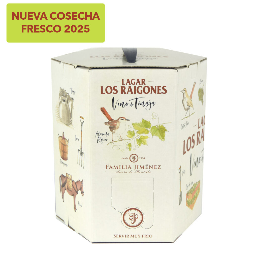 Vino de tinaja Los Raigones en Bag in Box de 5 litros