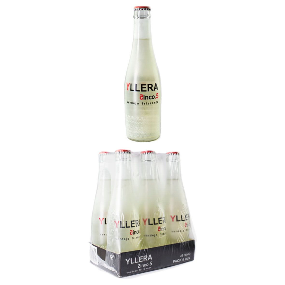 Pack de 6 botellas de 25 cl de Yllera 5.5 Verdejo Frizzante